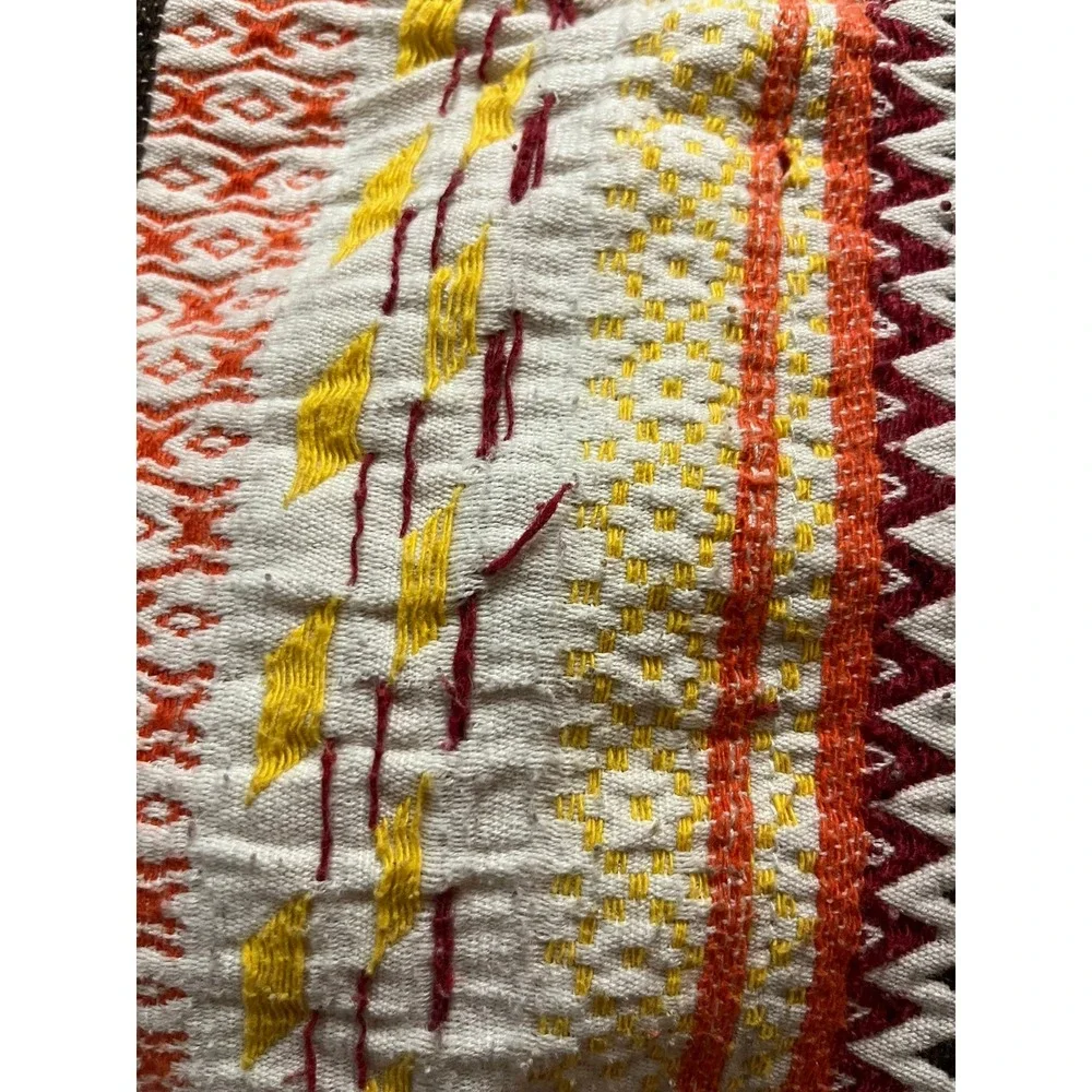 Woven Boho Hobo Bag Hippie Geometric Striped Shoulder Bag Aztec Tribal Print